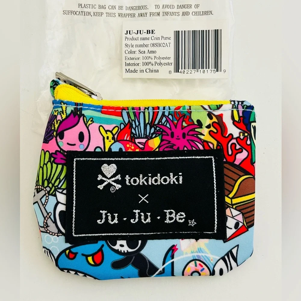 New Tokidoki Jujube Sea Amo Coin Purse Bag Rare Limited Edition Machine Wash